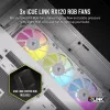 CORSAIR PC-Gehäuse – iCUE LINK 6500X RGB Mid-Tower Dual Chamber Weiß