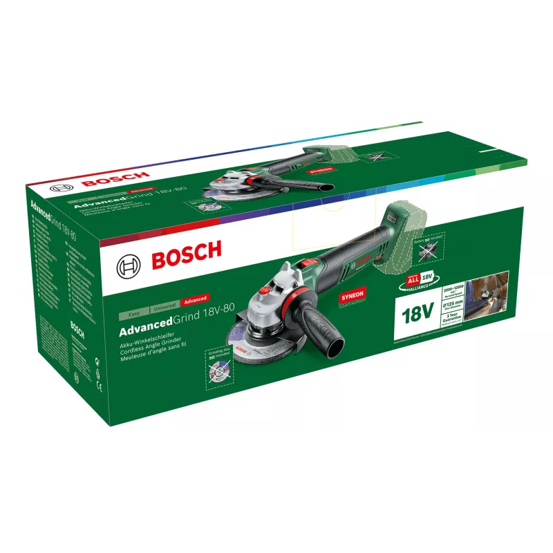 Bosch AdvancedGrind 18V-80 Akku-Winkelschleifer, 125 mm
