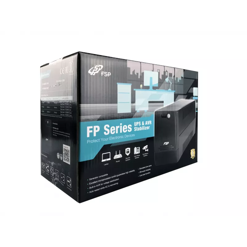 FSP FP 1000 unterbrechungsfreie Stromversorgung (USV) Line-Interactive 1 kVA 600 W 4 AC-Ausgänge