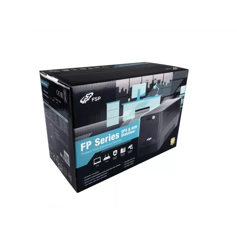 FSP FP 1500 unterbrechungsfreie Stromversorgung (USV) Line-Interactive 1,5 kVA 900 W 4 AC-Ausgangsanschlüsse