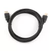 Gembird CC-HDMI4-1M HDMI-2.0-Kabel mit Ethernet, Stecker–Stecker, vergoldete Anschlüsse, 1 m, schwarz, Bulk-Verpackung