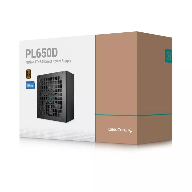 DEEPCOOL Pl650d Netzteil 650 W 20+4 Pin ATX - Weiß