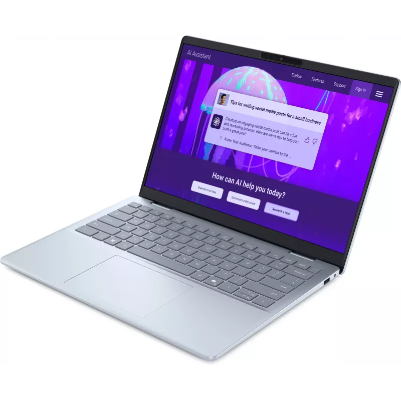 Laptop Dell 14 Plus DB14250 14 Zoll Intel Core Ultra 7 256V, 16 GB RAM, 1 TB SSD, Intel Arc Graphics, Windows 11 Pro, Blau