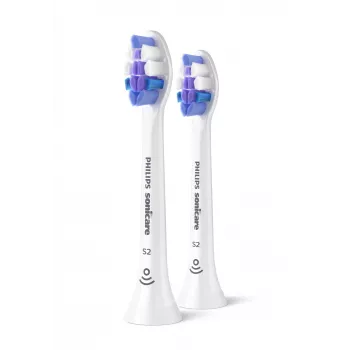 Aufsteckbürsten Philips HX6052/87 Sensitive 2er-Pack, extra weiche Borsten, Weiß