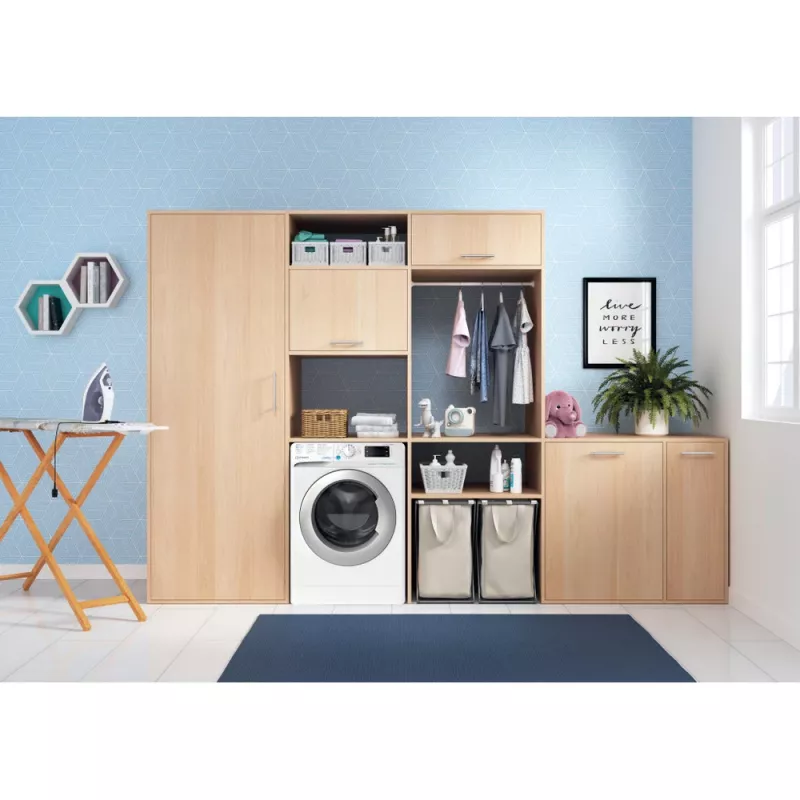 Indesit BDE 76435 WSV EE Waschtrockner Frontlader Freistehend Weiß