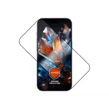 Displayschutzfolie FIXED für Apple iPhone 17 Pro — gehärtetes Glas, schwarz, Armor-Design, Anti-Staub-Applikator, AR-Schicht