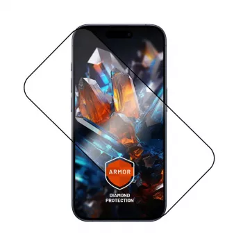 Displayschutzfolie FIXED für Apple iPhone 17 Pro — gehärtetes Glas, schwarz, Armor-Design, Anti-Staub-Applikator, AR-Schicht