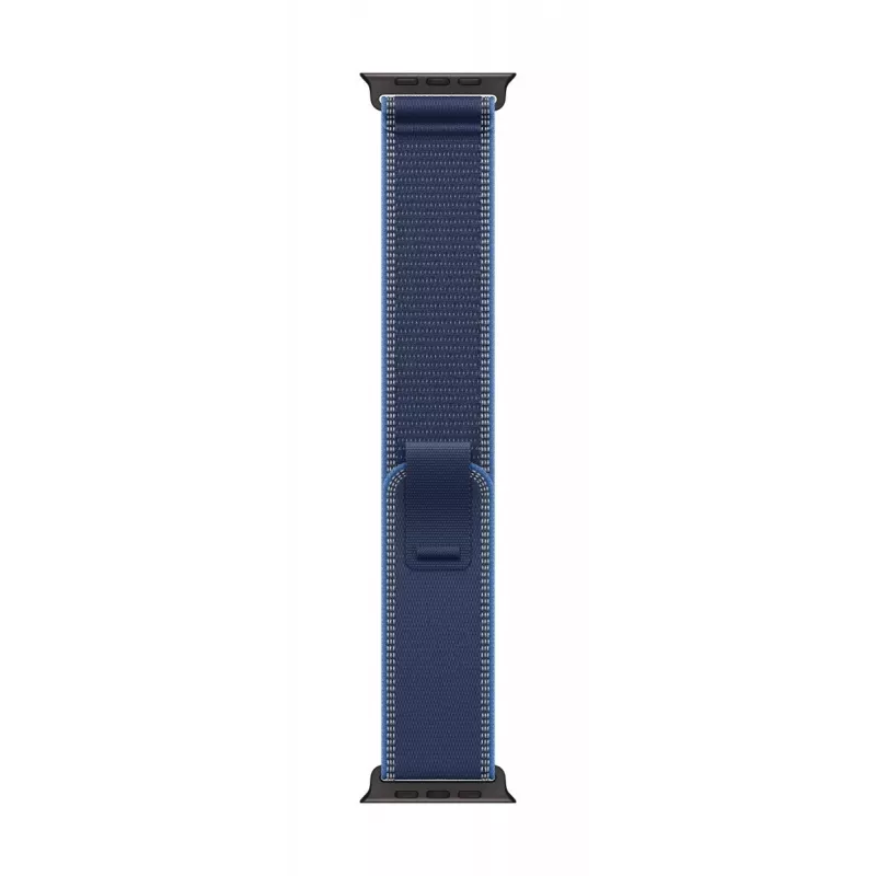 APPLE 49mm Blau/Strahlendblau Trail Loop – M/L – Schwarze Titanium-Oberfläche
