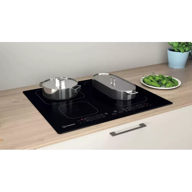 Indesit IB 65B60 NE Schwarz Einbau 59 cm Induktionskochfeld 4 Zone(n)
