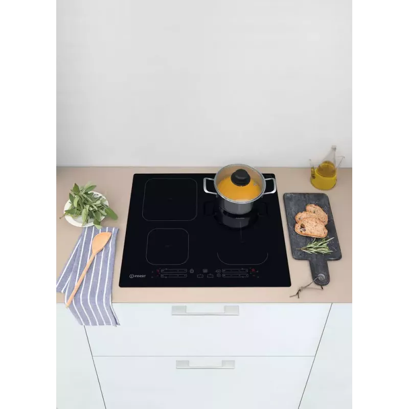 Indesit IB 65B60 NE Schwarz Einbau 59 cm Induktionskochfeld 4 Zone(n)