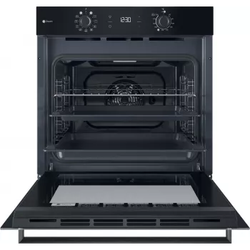 Einbau-Elektroherd INDESIT IO K58HS B — 71 L, Hydrolytische Reinigung, Konvektion, Grill, Dampf