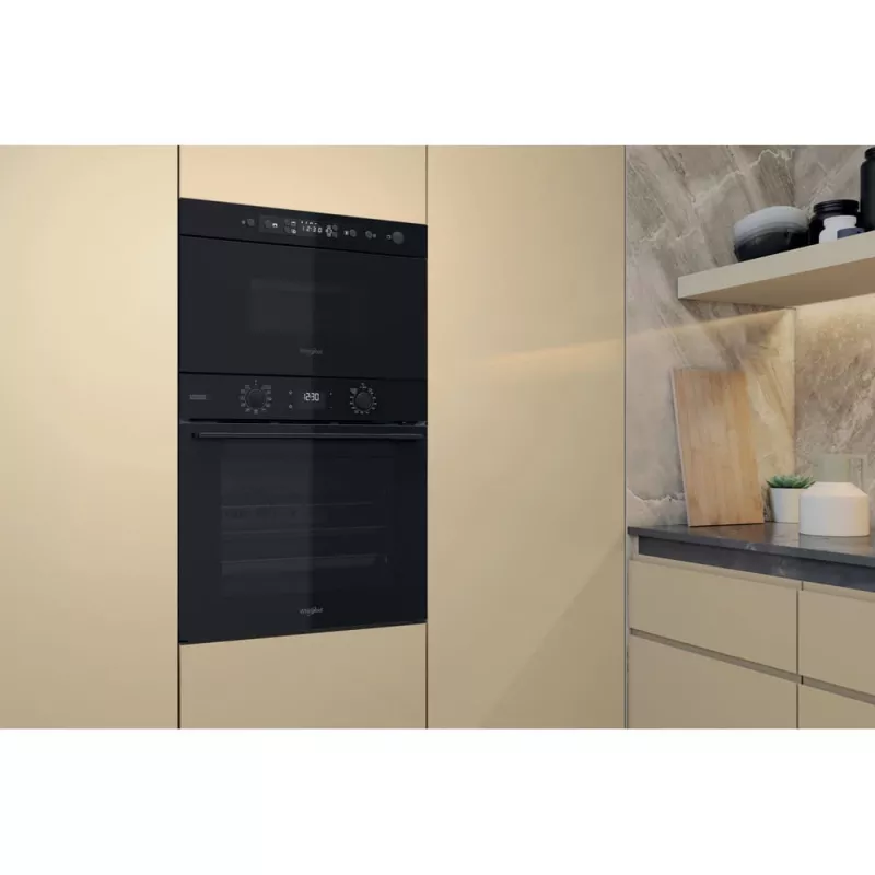 Einbau-Mikrowelle Whirlpool MBNA920B, Grill, 750 W, 22 L, schwarz, Push-Tür