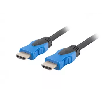 HDMI-Kabel LANBERG CA-HDMI-20CU-0200-BK — 20 m, HDMI 2.0, 18 Gbit/s, 4K (2160p), 144 Hz, ARC, Ethernet, vergoldet