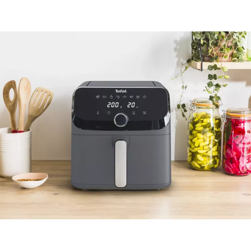 Tefal Easy Fry Mega EY855BE0 Fritteuse Einzeln 7,5 l Standgerät 2020 W Heißluftfritteuse Grau
