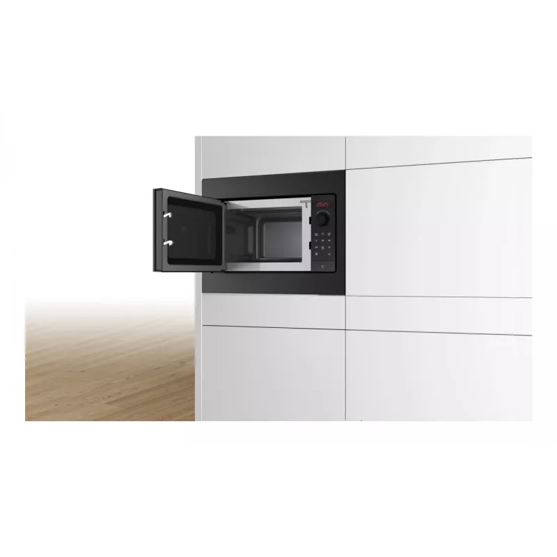 Bosch Serie 2 BFL523MB4 Mikrowelle Schwarz Solo-Mikrowelle Einbau 20 l 800 W
