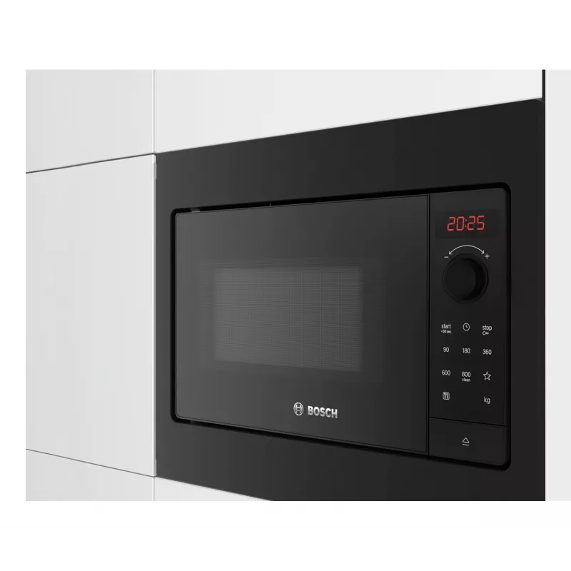 Bosch Serie 2 BFL523MB4 Mikrowelle Schwarz Solo-Mikrowelle Einbau 20 l 800 W