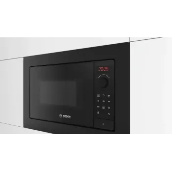 Einbau-Mikrowelle Bosch Serie 2 BFL623MB4 20 L 800 W LED-Anzeige Schwarz Drehregler