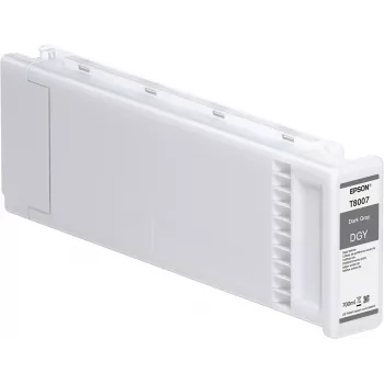 Epson Einzelpack Dunkelgrau T800700 UltraChrome PRO 700 ml, Dunkelgrau, pigmentbasierte Tinte, 700 ml, 1 Stk.