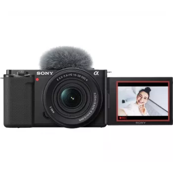 Sony ZV-E10 + E PZ 16-50mm F3.5-5.6 OSS II MILC 24.2 MP CMOS 6000 x 4000 Pixel Schwarz