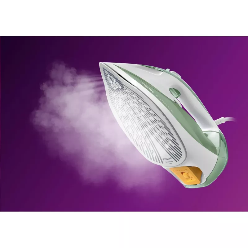 Philips 7000er Serie DST7012/70 Bügeleisen Dampfbügeleisen SteamGlide Plus Bügelsohle 2600 W Grün, Grau