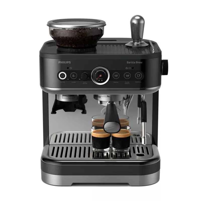 Philips Barista Brew PSA3218/10 Espressomaschine mit Cappuccinatore, Schwarz