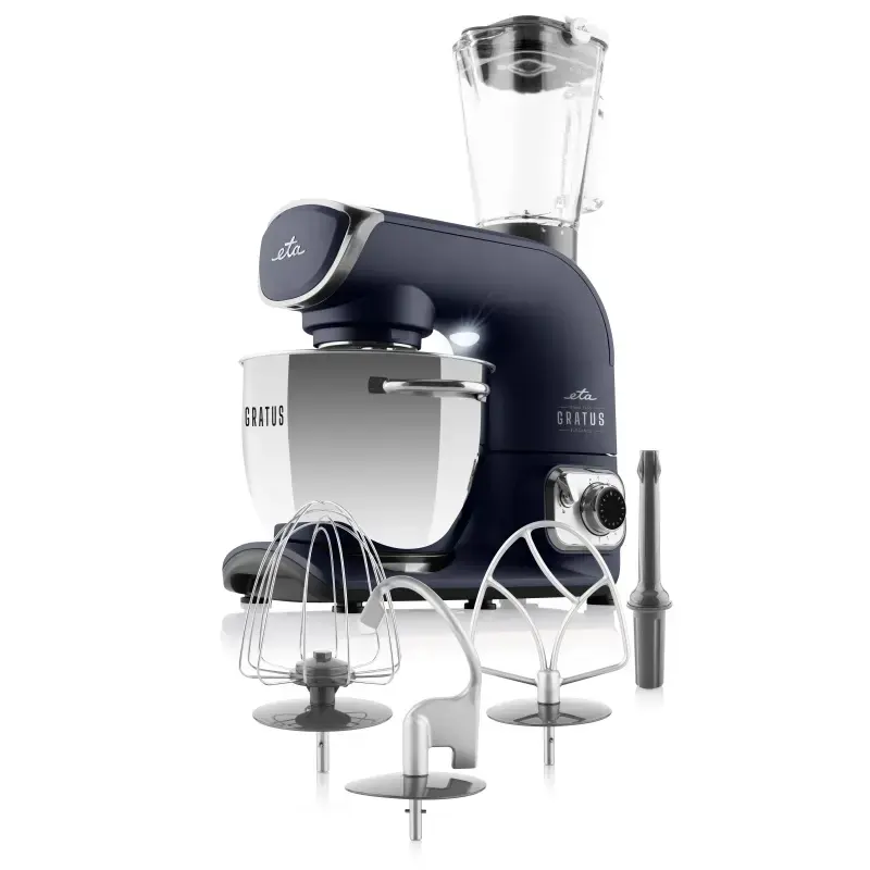Küchenmaschine ETA Gratus EVO Elegance — 1500 W, 8 Geschwindigkeiten, 3,5 L Schüssel, blau