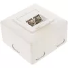 Wandanschlussdose InLine Cat.6 2x RJ45 horizontal — Aufputz- oder Unterputzmontage