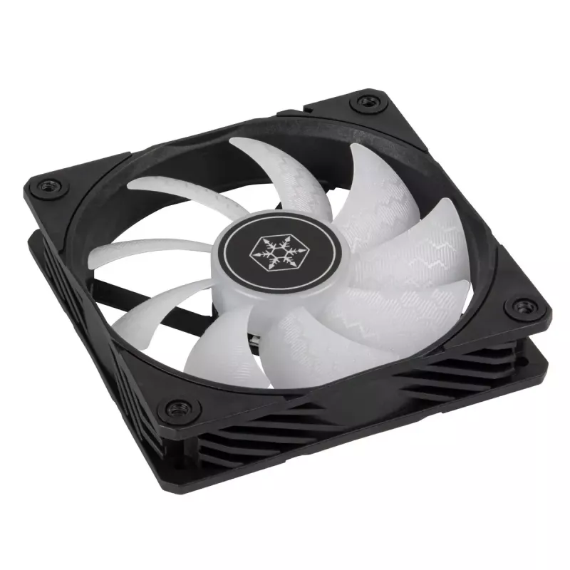 SilverStone Shark Force SST-SF120B-ARGB 120-mm-Gehäuselüfter, ARGB, schwarz