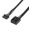 SilverStone Shark Force SST-SF120B-ARGB 120-mm-Gehäuselüfter, ARGB, schwarz