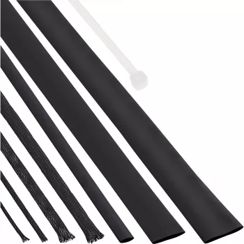 InLine Kabel Sleeving + Schrumpfschlauch-Set schwarz