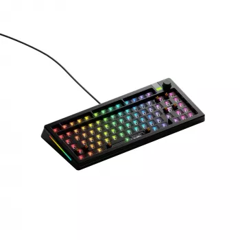Mechanische Tastatur GLORIOUS GMMK 3 PRO 75% Barebones Kabelgebunden USB, RGB, Schwarz, 2 m Kabel