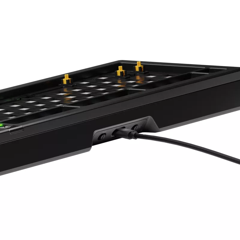 Glorious GMMK 3 Pro 75% Barebone Gaming-Tastatur GLO-KB-GMMK3-PRO-75-BB-W-BLK-US, kabelgebunden, ANSI-US-Layout, schwarz