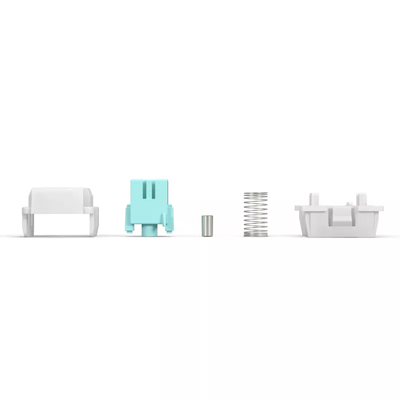 Tastatur-Schalter GLORIOUS Lynx HE — 36-teiliges Polycarbonat-Set, Cyan, transluzent, kompatibel mit GMMK 3 HE