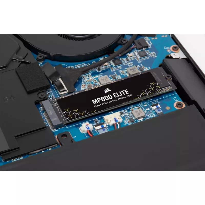 Corsair MP600 Elite CSSD-F1000GBMP600ENH SSD, 1 TB, M.2 2280, PCIe 4.0 x4 NVMe, 3D TLC, 256-Bit-AES-Verschlüsselung