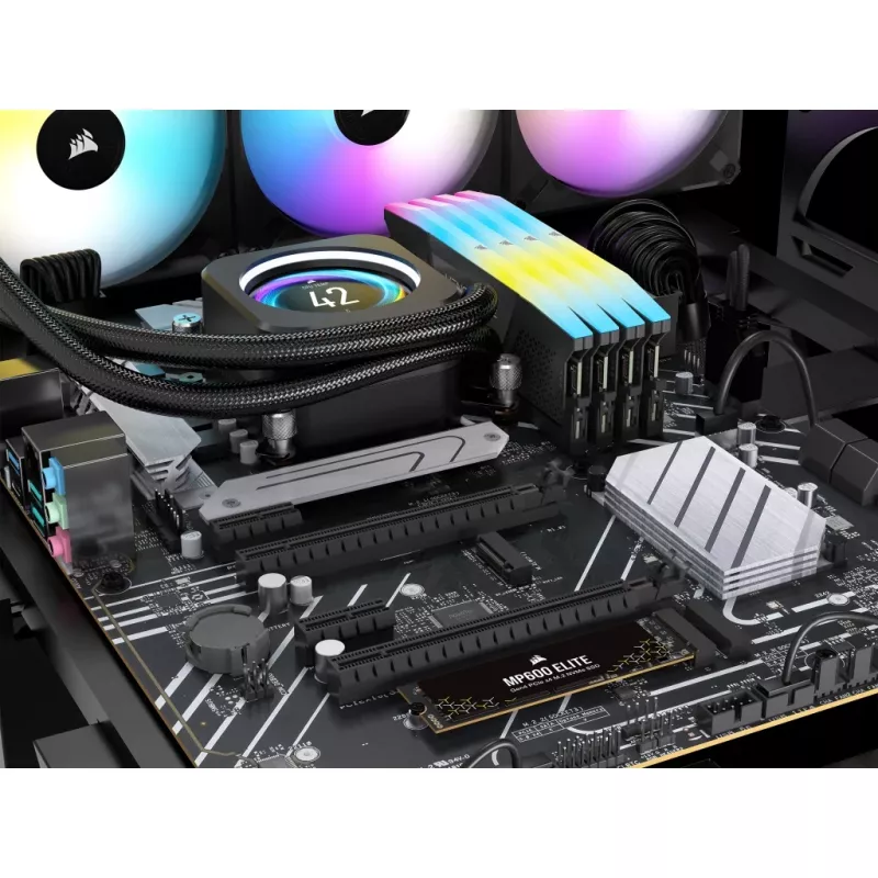 Corsair MP600 Elite CSSD-F1000GBMP600ENH SSD, 1 TB, M.2 2280, PCIe 4.0 x4 NVMe, 3D TLC, 256-Bit-AES-Verschlüsselung