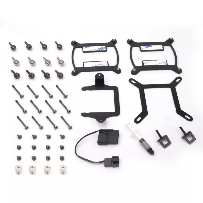 SilverStone Permafrost PF360-ARGB V2 SST-PF360-ARGB-V2 360-mm-AiO-Flüssigkeits-CPU-Kühler, ARGB, inkl. RGB-Controller, Schwarz