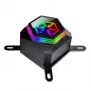 SilverStone Permafrost PF360-ARGB V2 SST-PF360-ARGB-V2 360-mm-AiO-Flüssigkeits-CPU-Kühler, ARGB, inkl. RGB-Controller, Schwarz