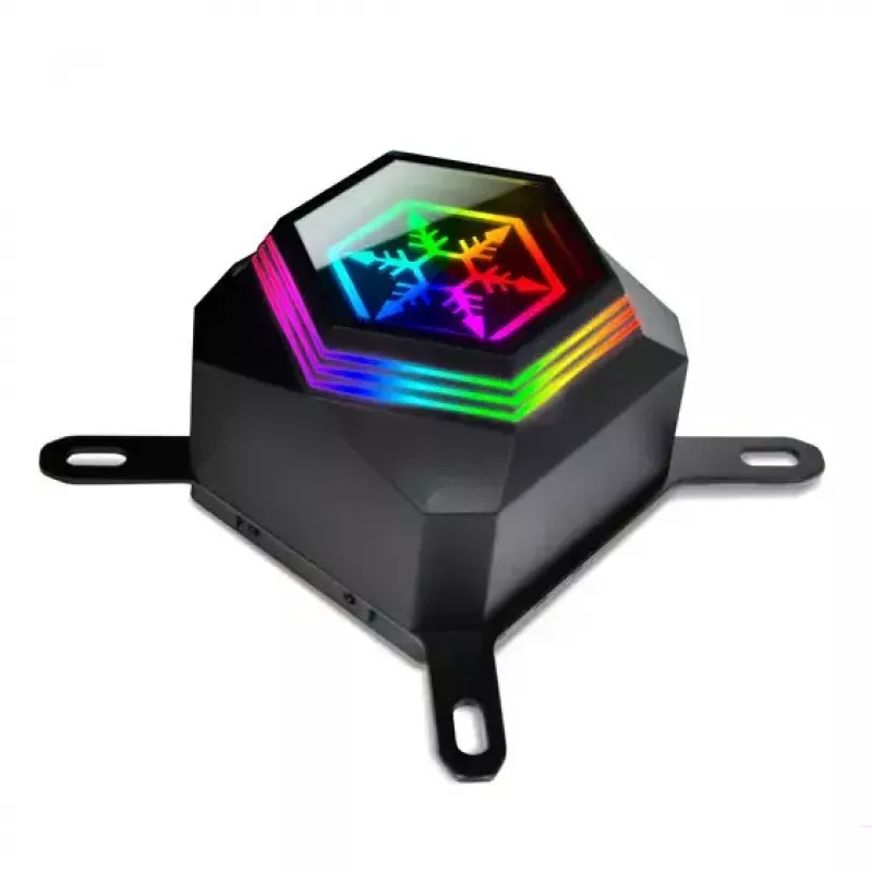 SilverStone Permafrost PF360-ARGB V2 SST-PF360-ARGB-V2 360-mm-AiO-Flüssigkeits-CPU-Kühler, ARGB, inkl. RGB-Controller, Schwarz