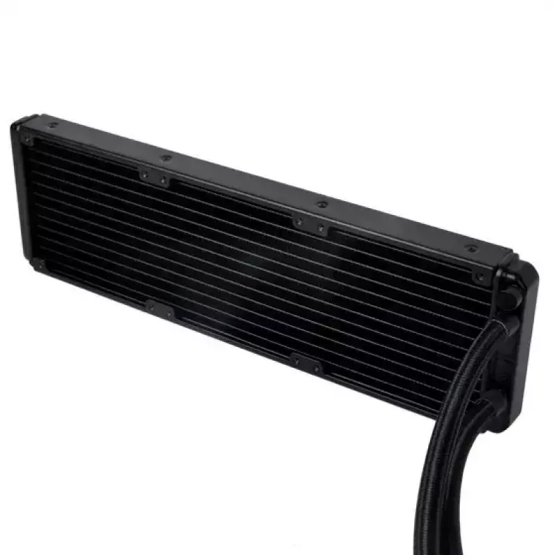 SilverStone Permafrost PF360-ARGB V2 SST-PF360-ARGB-V2 360-mm-AiO-Flüssigkeits-CPU-Kühler, ARGB, inkl. RGB-Controller, Schwarz