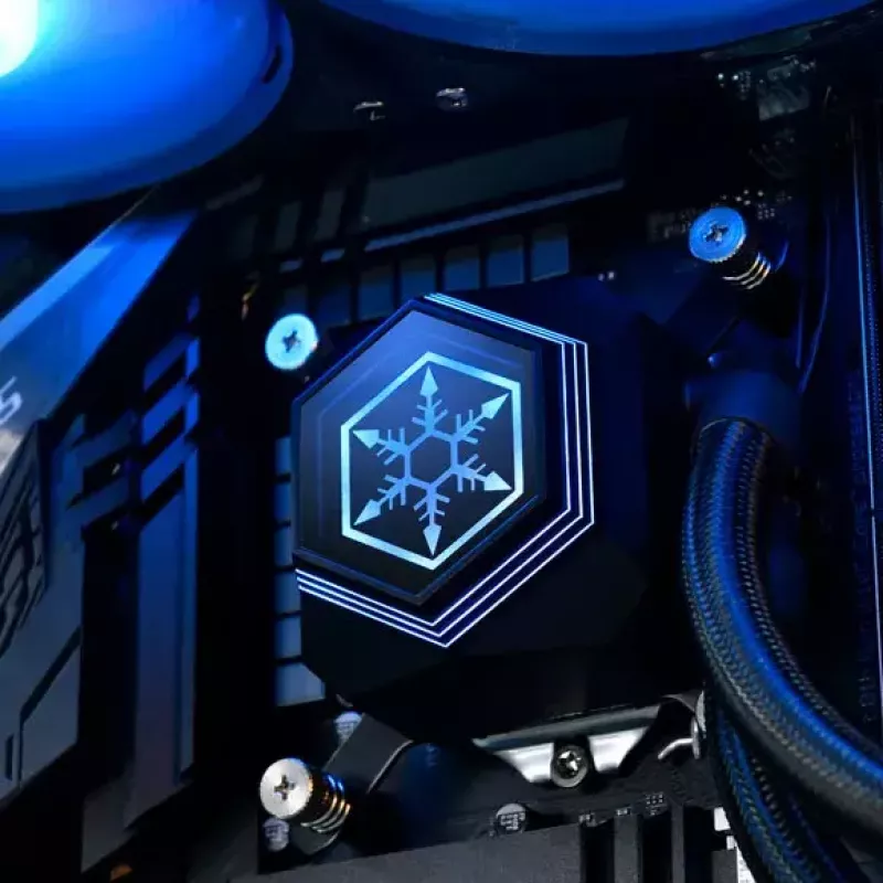 SilverStone Permafrost PF360-ARGB V2 SST-PF360-ARGB-V2 360-mm-AiO-Flüssigkeits-CPU-Kühler, ARGB, inkl. RGB-Controller, Schwarz