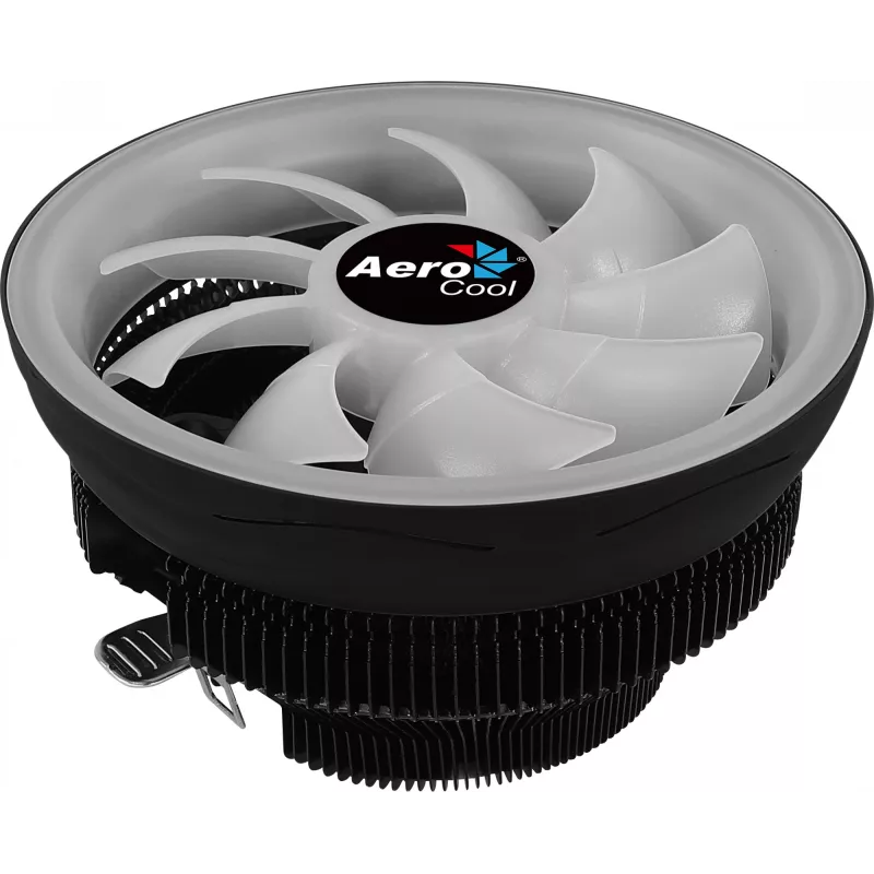 Aerocool Core Plus CPU-Kühler, ARGB, 120 mm, Schwarz