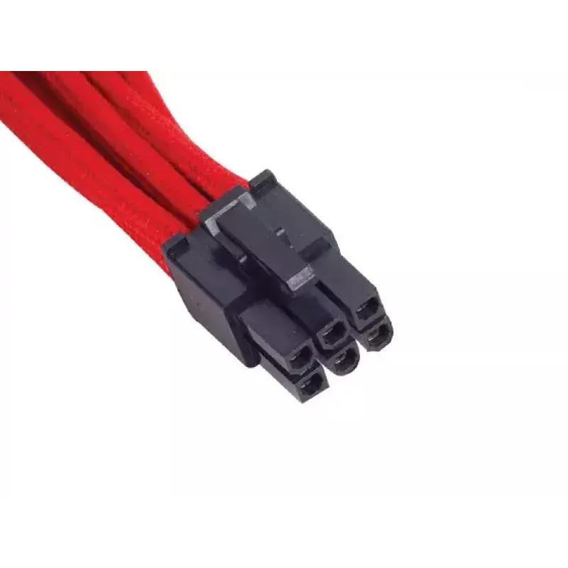 SilverStone SST-PP07-IDE6R 6-Pin-PCIe-auf-6-Pin-PCIe-Verlängerungskabel, 250 mm, rot