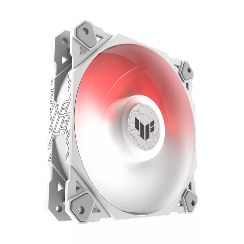 Luftkühler ASUS TUF GAMING TF120 ARGB WHITE EDITION — 3×120 mm Lüfter, 1900 U/min, 29 dB, Fernbedienung