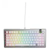 Glorious GMMK 3 Pro 75% Custom Gaming-Tastatur, Pre-Built, kabelgebunden, Fox Switches, ANSI (US), silber