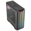 Aerocool SKYLINEV2BK PC ATX Case Dual Front Panel LED ARGB Fan ARGB 12cm Schwarz