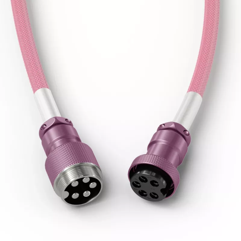 Spiralkabel USB GLORIOUS GMMK Pixel Pink 1,5m – abnehmbares Spiralkabel für Tastaturen