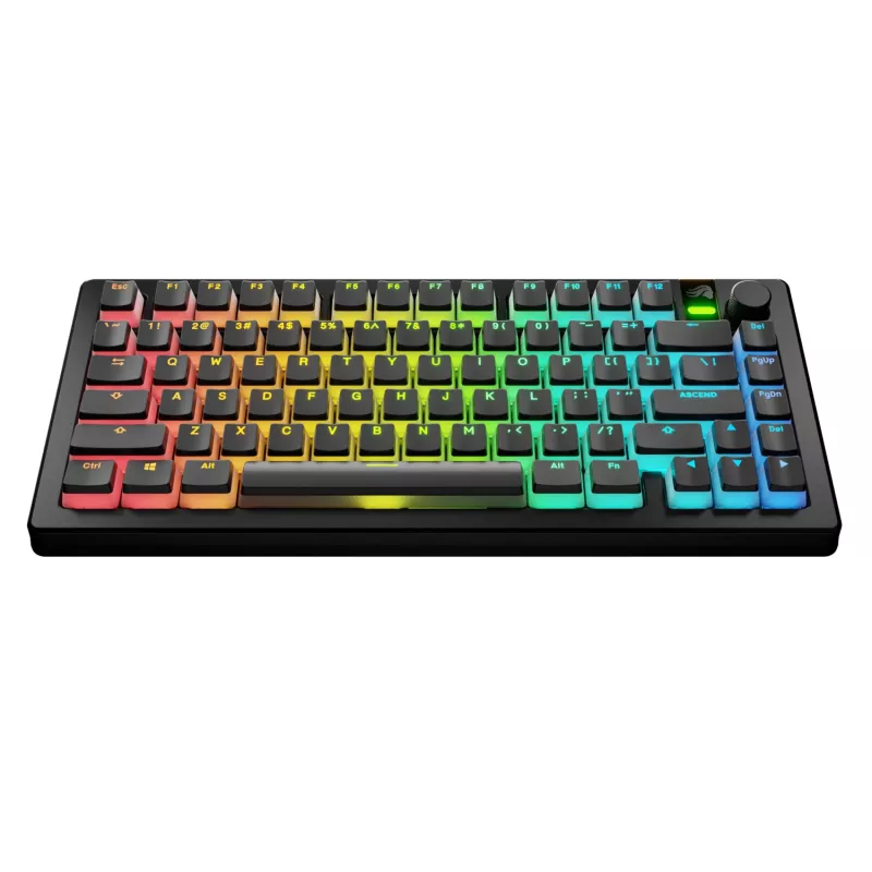 Glorious GPBT Aura V3 Tastenkappen-Set, ANSI-Layout (US), PBT, Doubleshot, schwarz