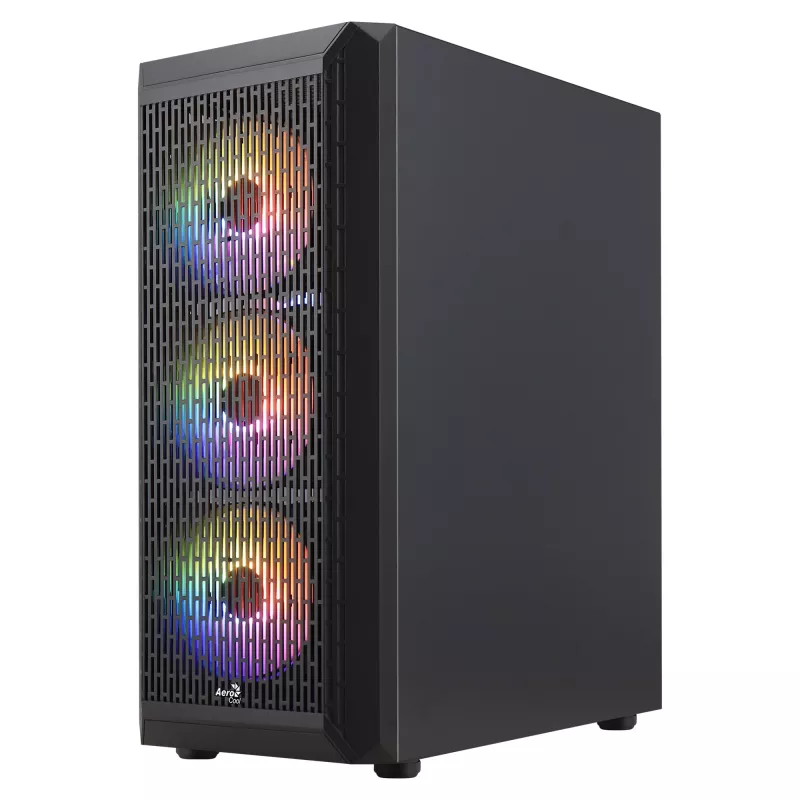 Aerocool BEAMBKV2 Gaming ATX-Gehäuse 4 Lüfter 12cm FRGB Schwarz