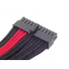 SilverStone SST-PP07-MBBR ATX-24-Pin-Verlängerungskabel, 0,3 m, schwarz/rot