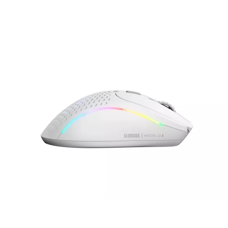 Glorious Gaming Glorious Model D 2 Wireless - Mattweiß, Rechtshänder, RF Wireless, 19000 DPI, Weiß